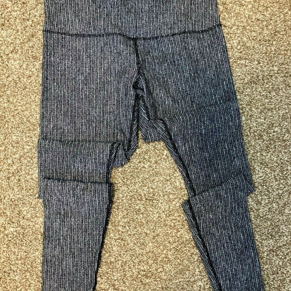 LULULEMON Athletica Gray SPECKLED Yoga Athleisure Full Length Pants